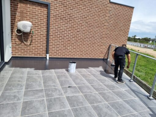 outdoor pavers, fully cleaned and restored with epoxy